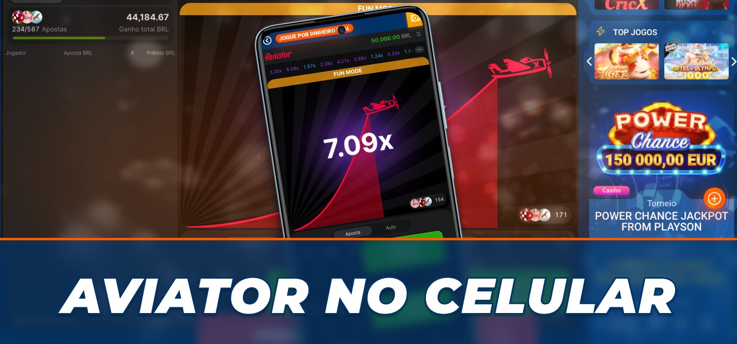 Jogo Aviator pelo aplicativo móvel da Mostbet