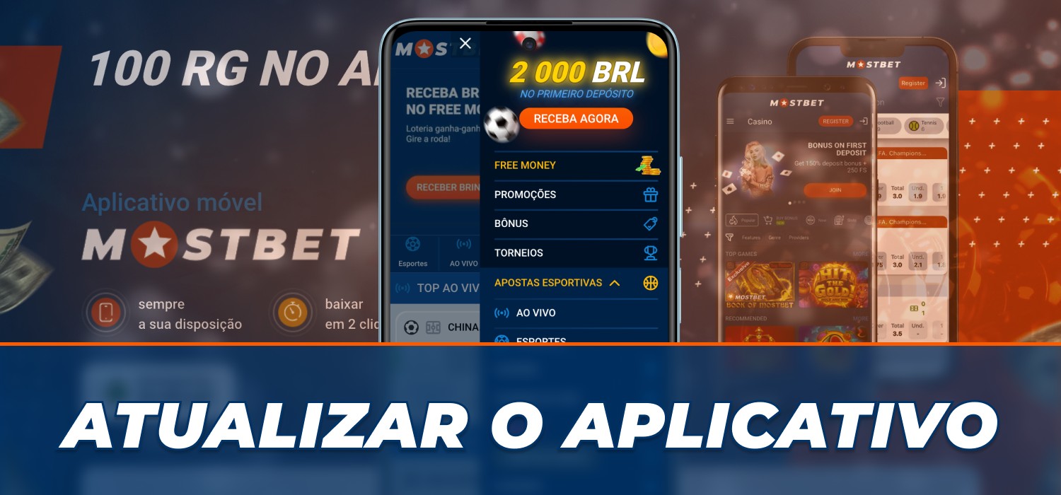 atualização do aplicativo da Mostbet